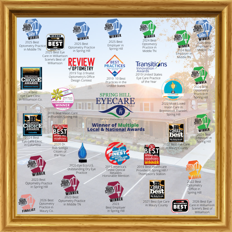 Spring Hill Eyecare Awards as of August 2026